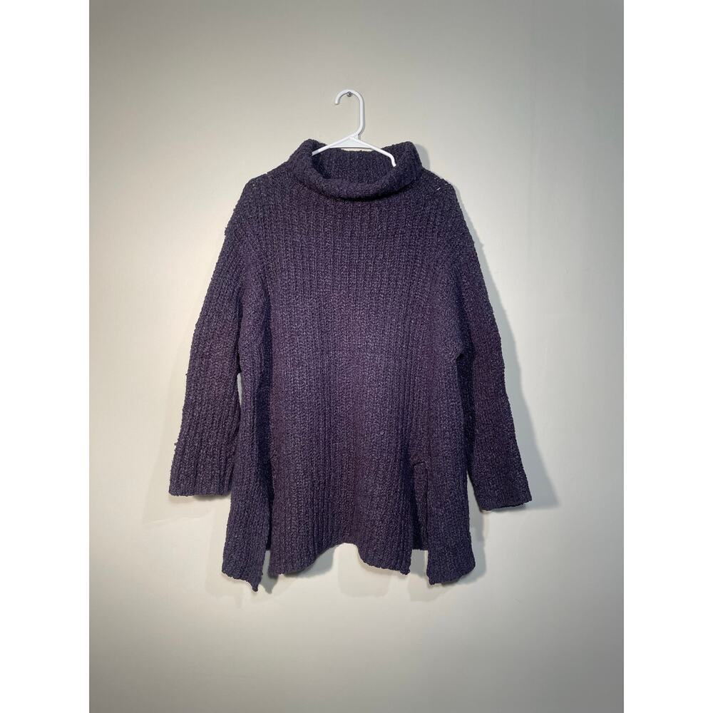 Annette Gortz Purple‎ Merino Wool Blend Oversized Slouchy Sweater